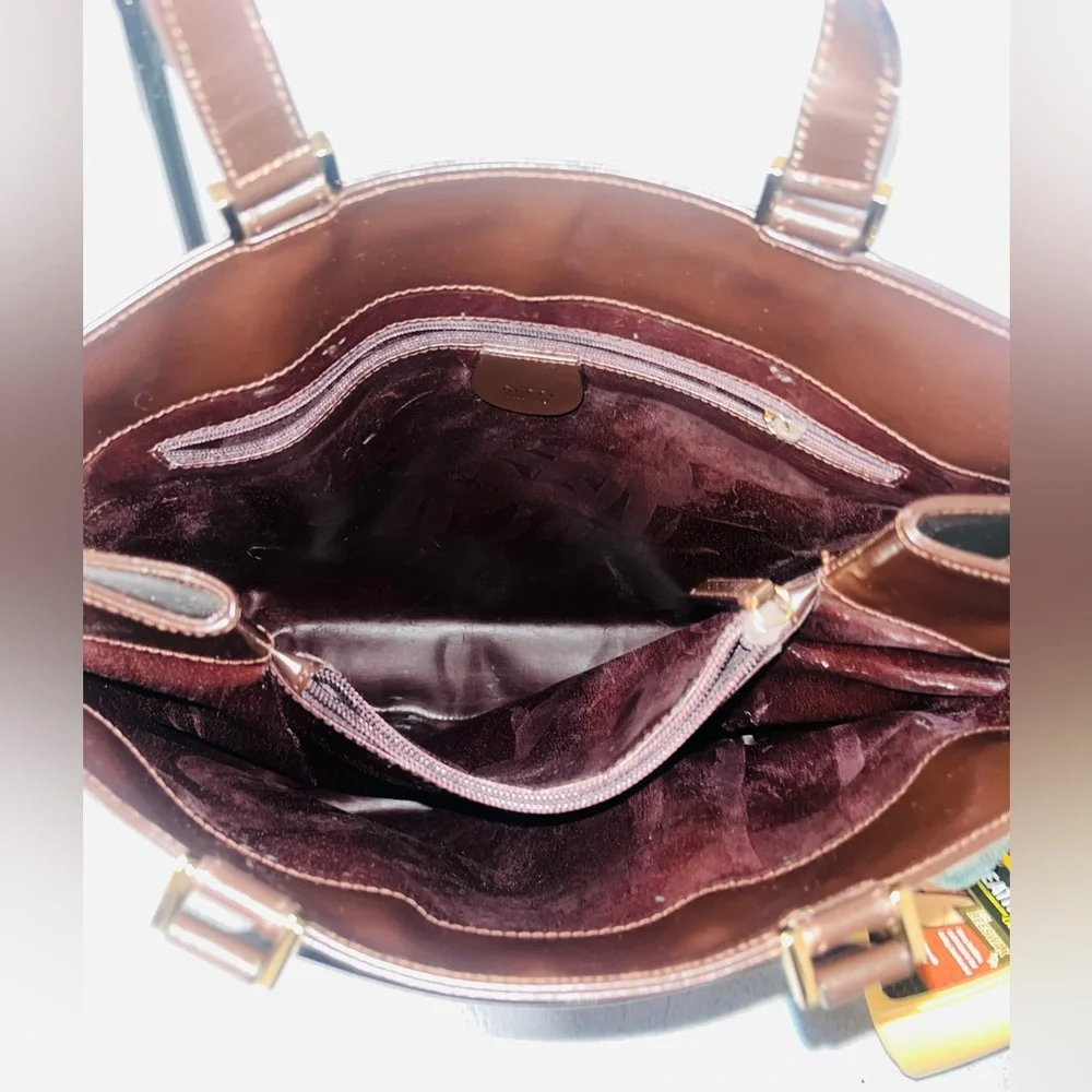 Gucci Tom Ford Leather Chocolate Brown Tote Shoulder Bag - Picture 4 of 15